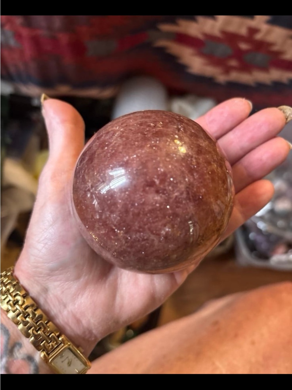 Strawberry Quartz Sphere